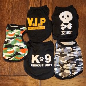 Variety of Dog Shirts